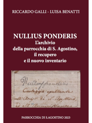 Nullius ponderis. L'archivi...